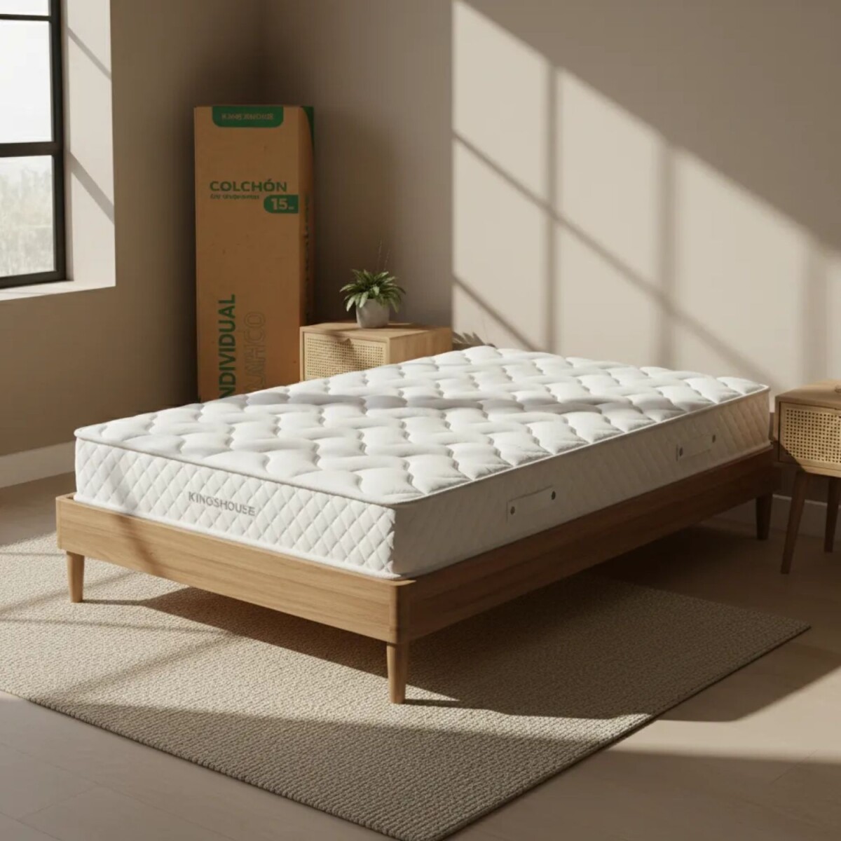Colchón Individual En Caja Kingshouse 188x80x14 Cm 