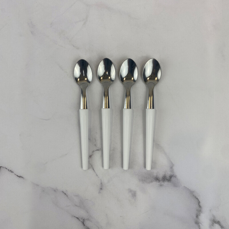 Juego de cubiertos x16 Pzas acero inox BLANCO