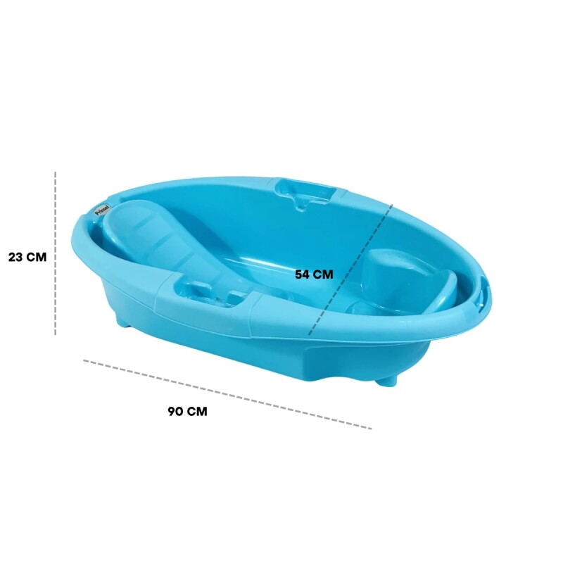 Bañera de bebe con desague modelo Caribe Bebesit - Azul Bañera de bebe con desague modelo Caribe Bebesit - Azul