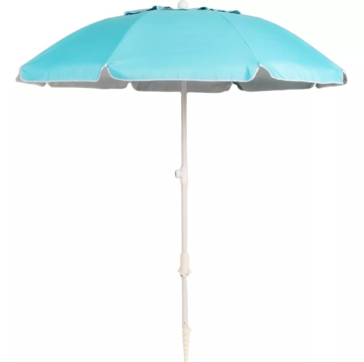 Sombrilla Playa Zaka 1,8 mts C/tirabuzon Y Corta Viento Celeste! 