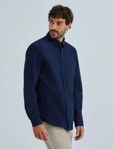 CAMISA BÁSICA MASCULINA AZUL