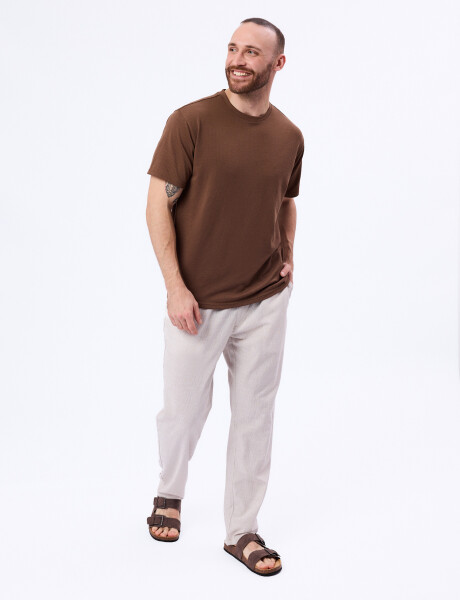 T-shirt Emil marron