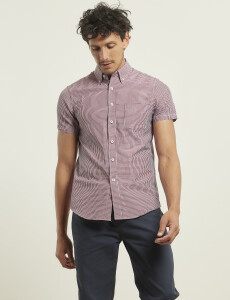 012433 CAMISA HARRINGTON URBAN Rojo/blanco