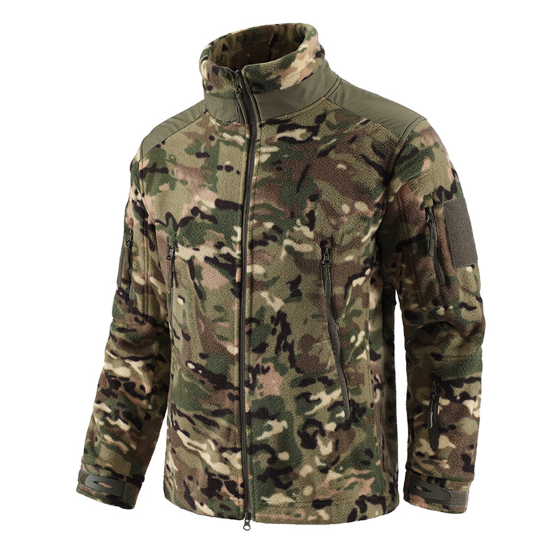 Campera Polar Táctica Camuflada