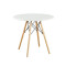 MESA DE COMEDOR EAMES REDONDA METAL 80 CM Mesa Eames Blanca Redonda 80cm