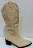 BOTA ALTA BRILLO Beige