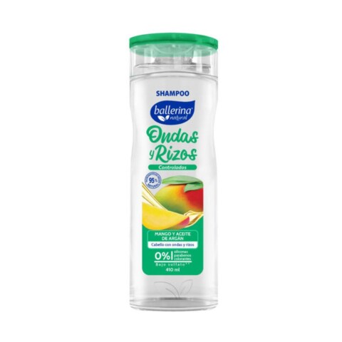 Shampoo Ballerina Sin Sal 750ml Ondas y Rizos