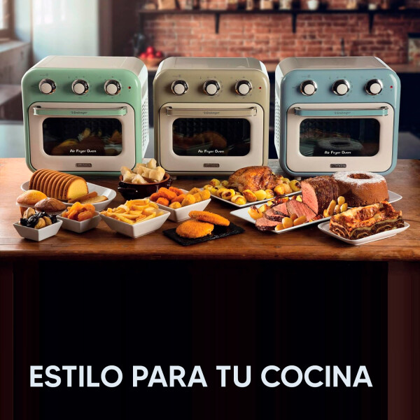 Freidora De Aire Ariete + Horno Vintage 16 L AZUL