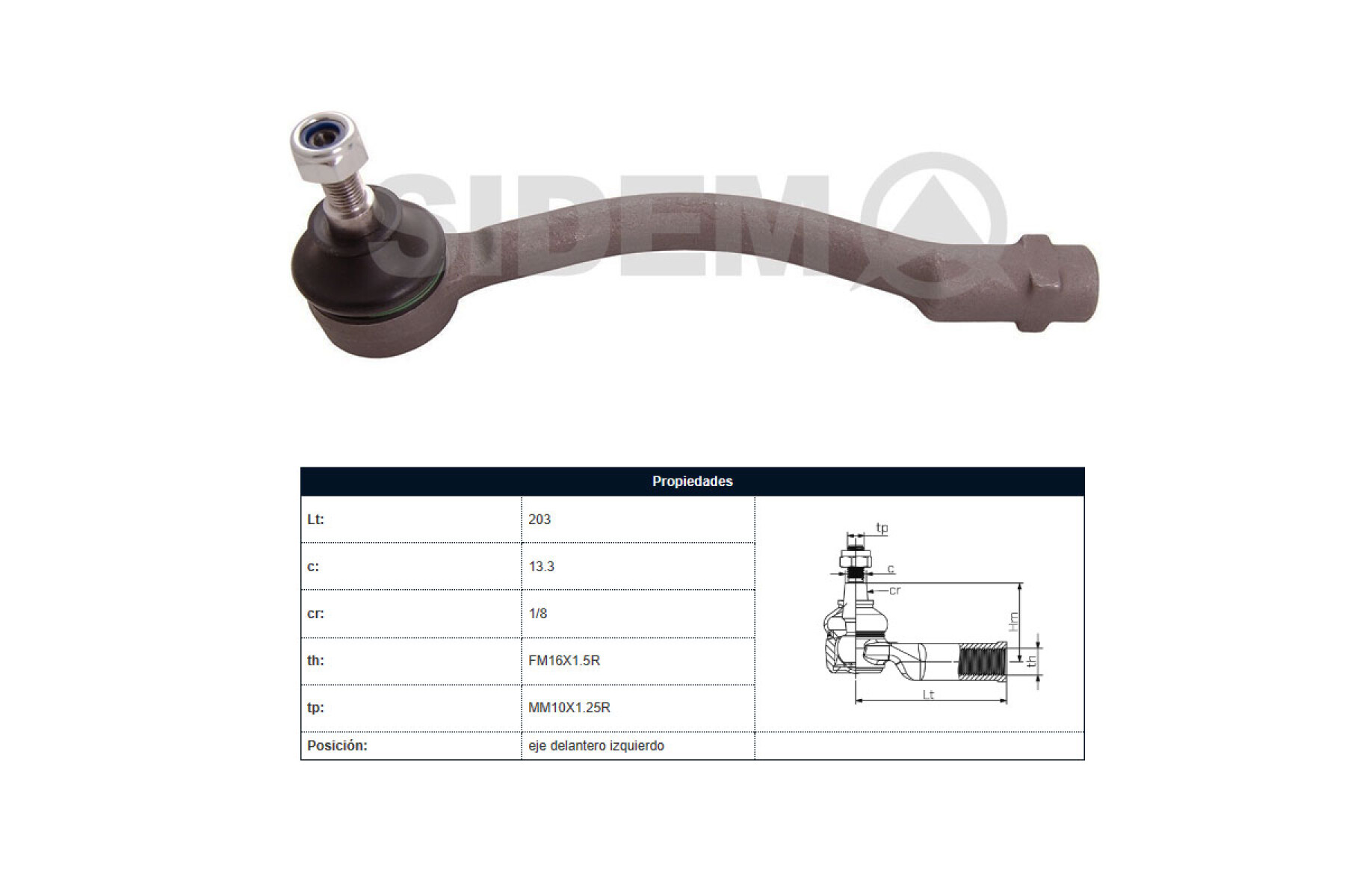 Puntero Hyundai Accent, Kia Rio 12-25 Izq 