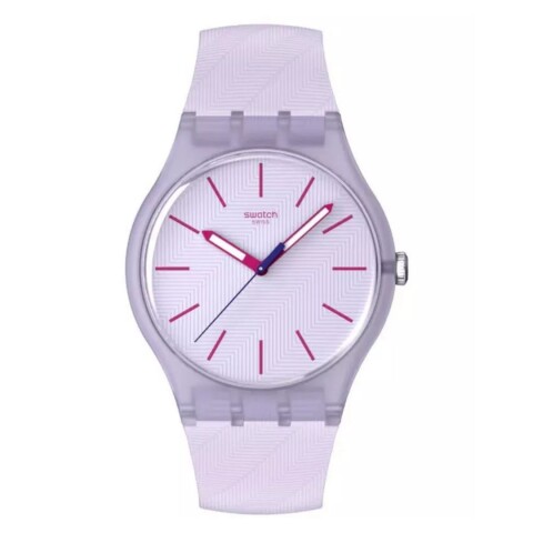 Reloj Swatch SO29V101 Lavendaze de Silicona Rosa