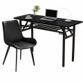 Escritorio Plegable Noffice 120x40 Cm Con Silla Incluida Negro