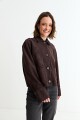 Chaqueta en gamuza MARRON