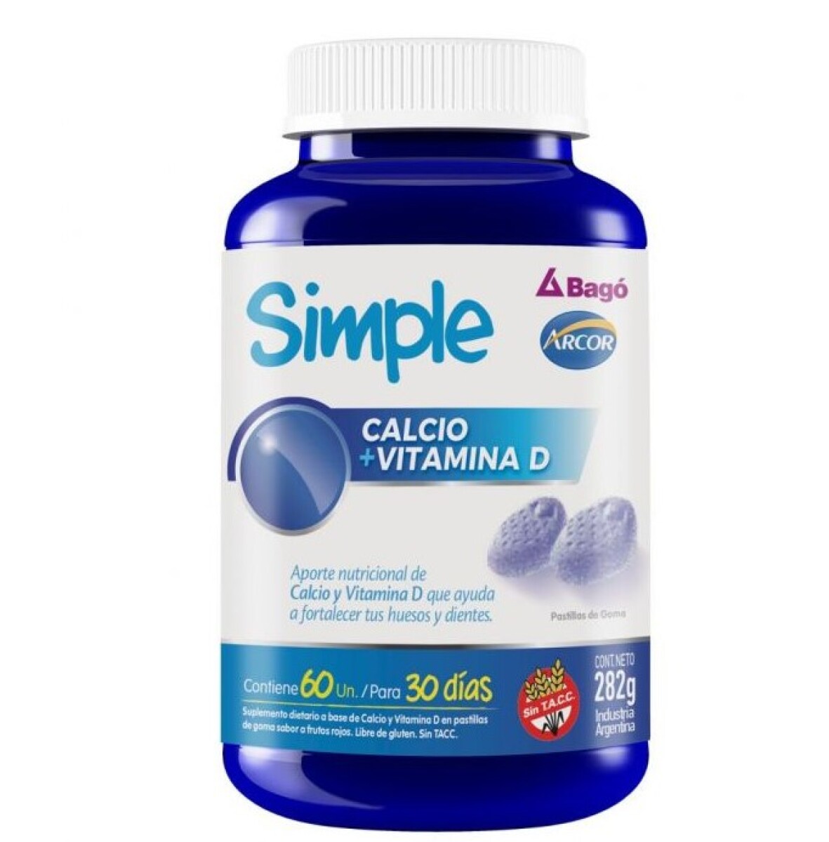 Simple Calcio + Vitamina D 60 Unidades 