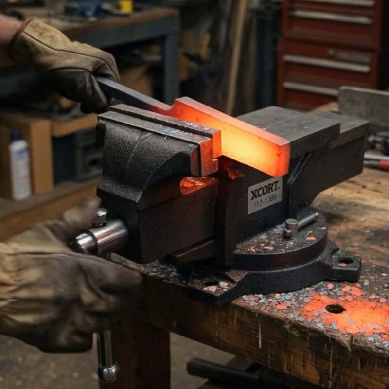 XCORT MORZA DE BANCO INDUSTRIAL GIRATORIA 8 PULGADAS Xcort Morza De Banco Industrial Giratoria 8 Pulgadas