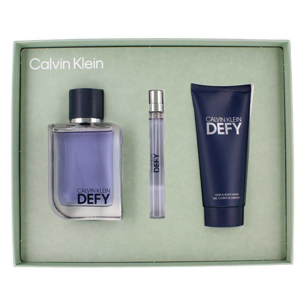 Calvin Klein Estuche de Regalo Defy Eau de Toilette 100 ml + 10ml + Gel de Ducha 100ml - Masculino Calvin Klein Estuche de Regalo Defy Eau de Toilette 100 ml + 10ml + Gel de Ducha 100ml - Masculino