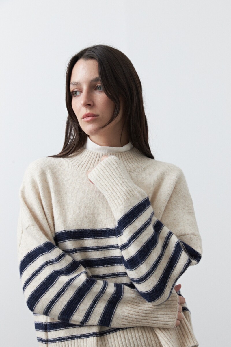 POLERA CROW Azul Marino