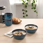 BOWL CERAMICA D11CM ORGANIC AZUL BOWL CERAMICA D11CM ORGANIC AZUL