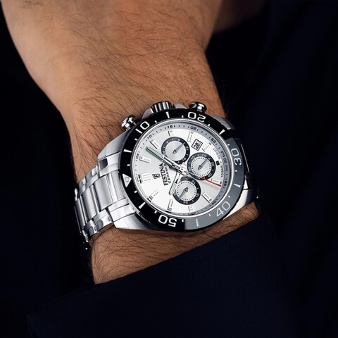 Reloj Festina F20575/1 para hombre en acero color plateado Reloj Festina F20575/1 Para Hombre En Acero Color Plateado