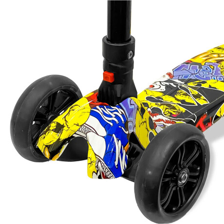 Monopatin Tripatin Rueda Ancha C/Luz Scooter Plegable Multicolor