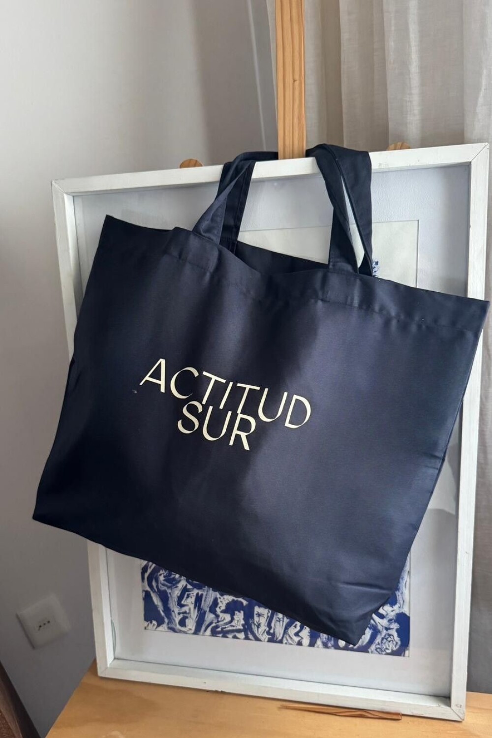 Tote Bag Actitud Sur Azul Marino