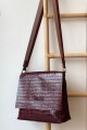 Bandolera Carla Crocco Bordeaux