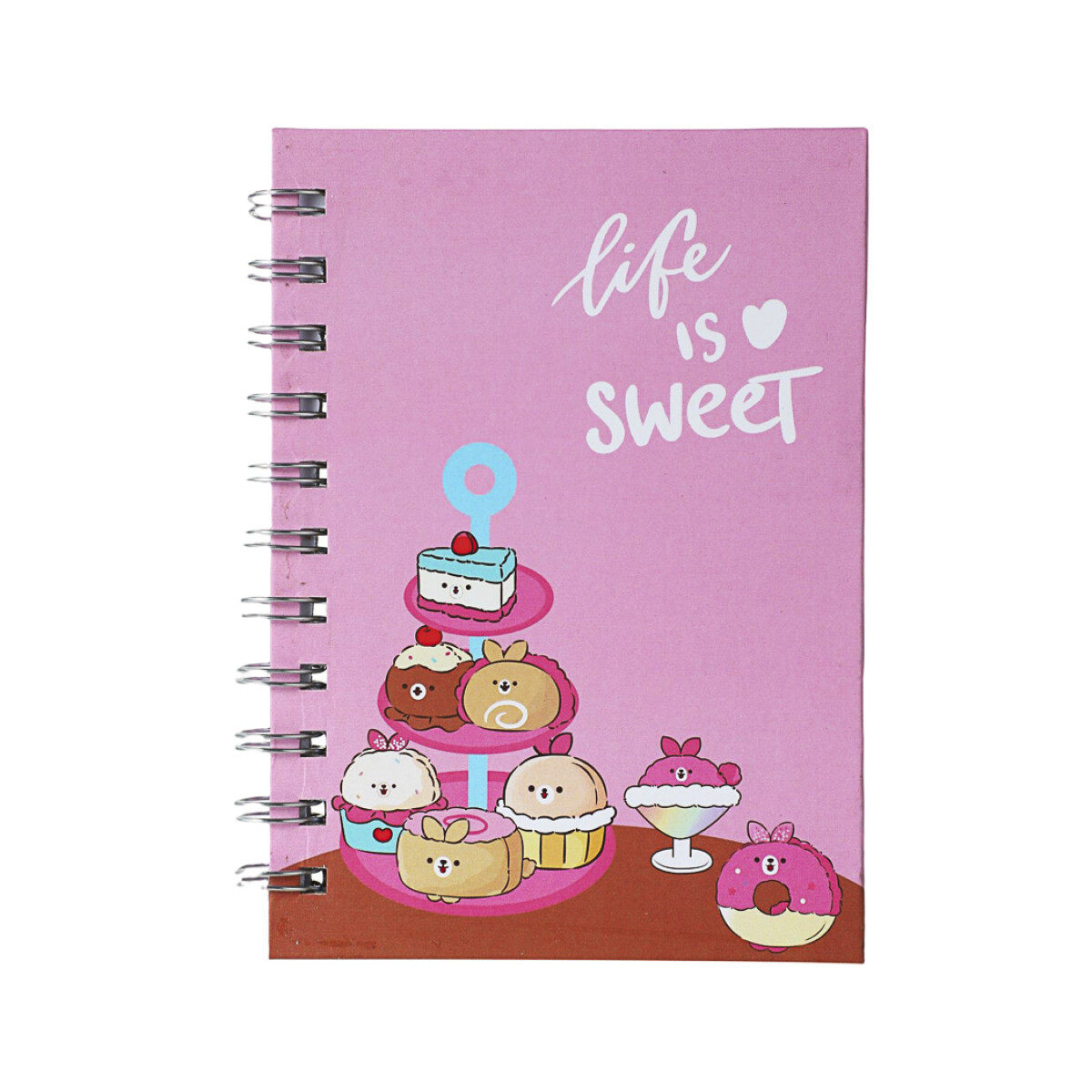 Cuaderno pastelito - rosa 