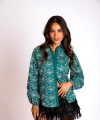 Camisa Francia verde petróleo