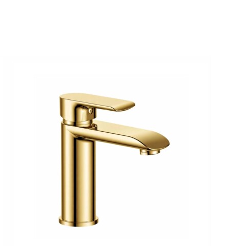 Grifería de lavatorio Monocomando bajo de mesada Alassio Oro Grifería De Lavatorio Monocomando Bajo De Mesada Alassio Oro