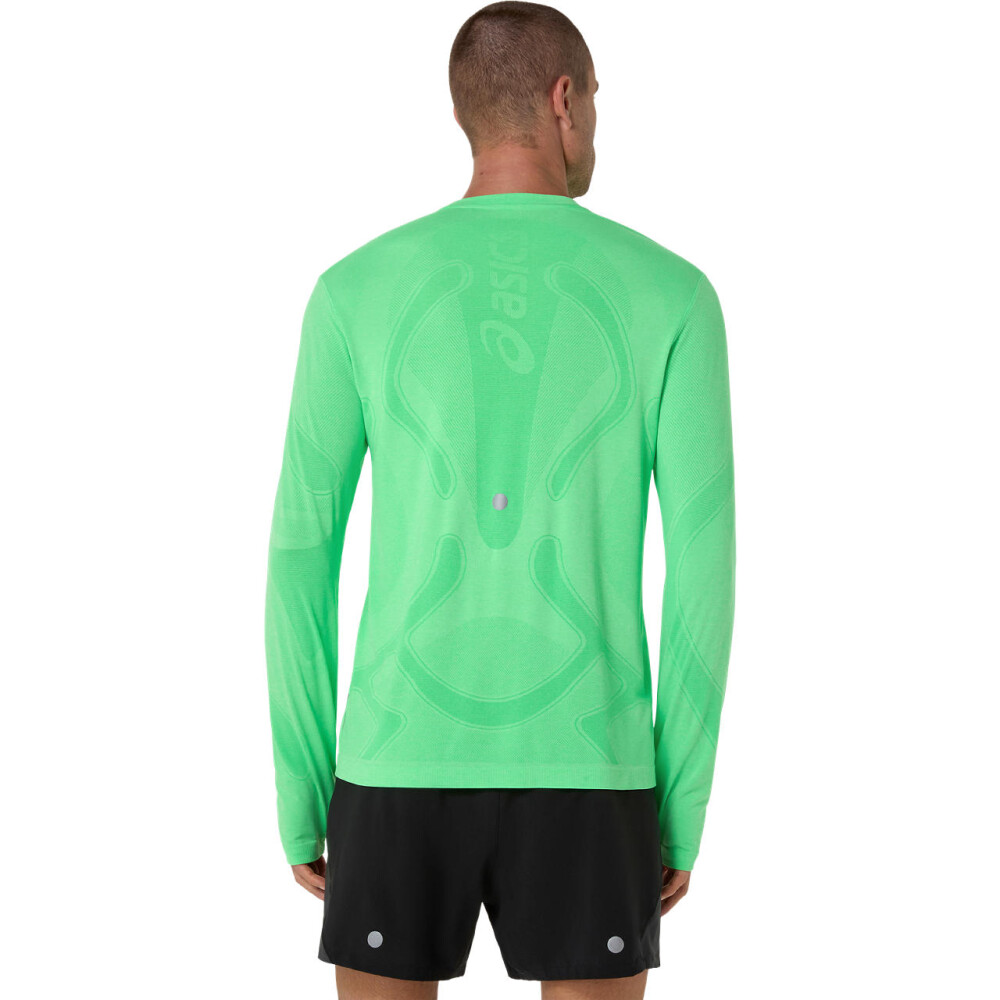 Polo Running Road Seamless LS Top C Hombre Vital Green/illuminate Green