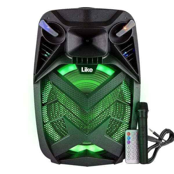 Parlante Activo Like Lk-sp15bat 15" Luz + Micrófono + Control PARLANTE LIKE 15 LK-SP15BAT