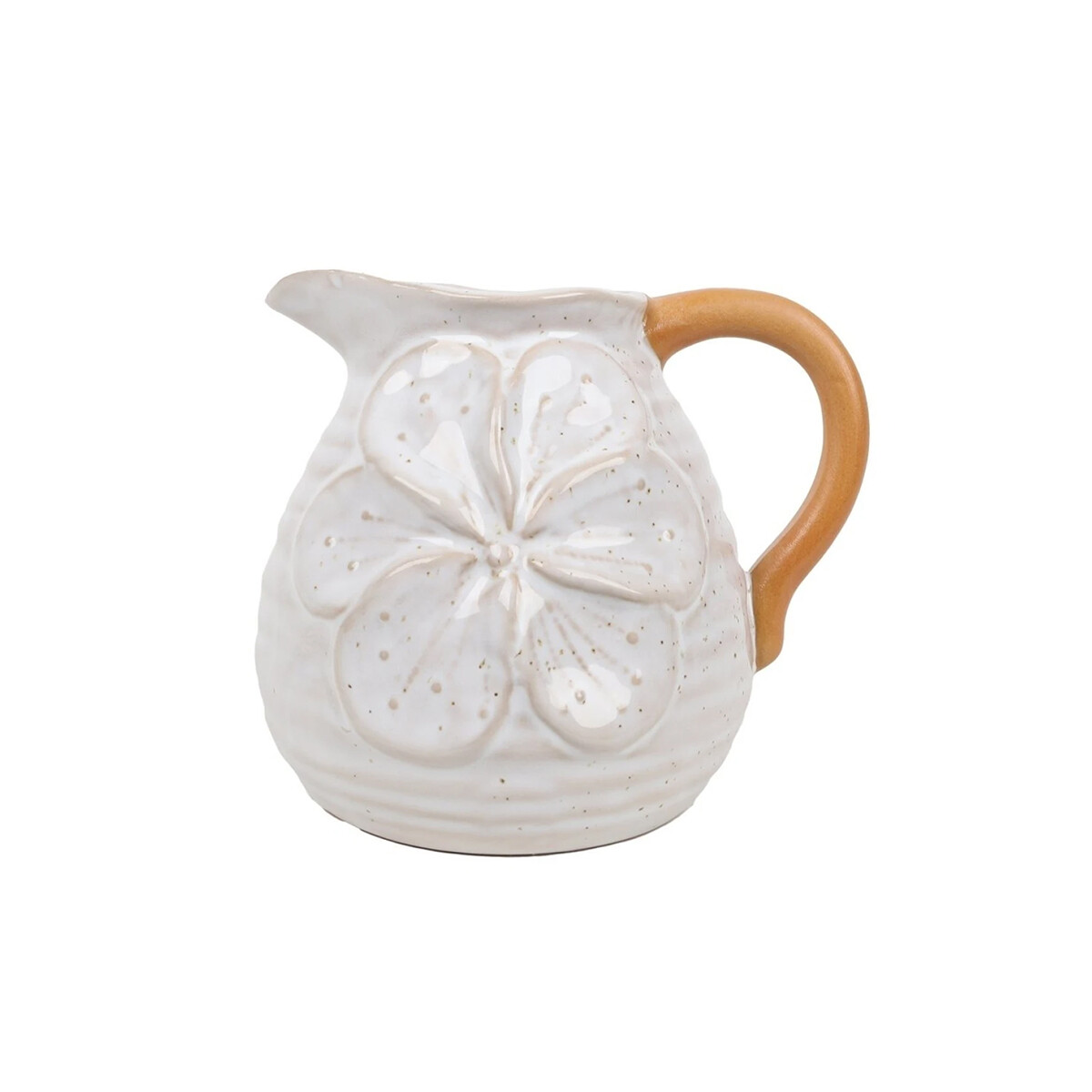 FLORERO JARRITA CERAMICA 13x10.5x11CM NATURAL 