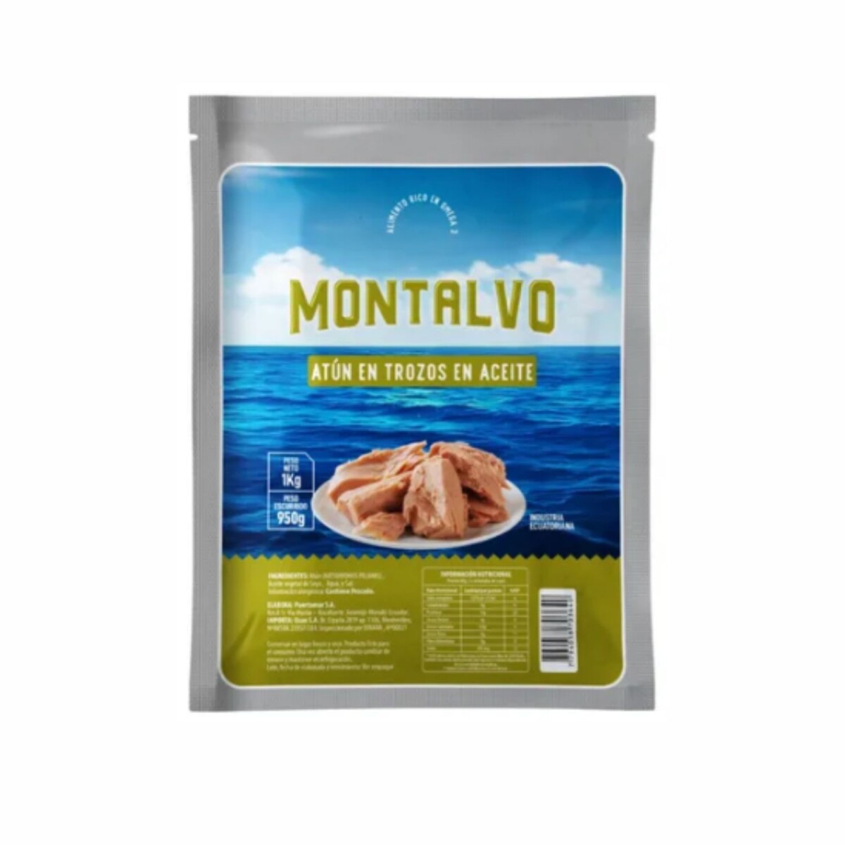 Atún en Trozos en Aceite Montalvo - 1 Kg. 