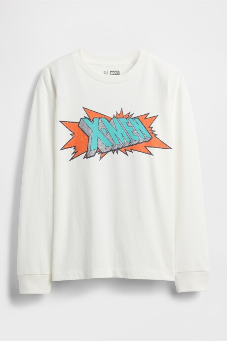 Remera Marvel Niño New Off White