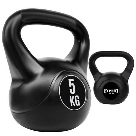 Pesa Rusa 5Kg Expert Kettlebell Mancuerna Recubierta Negro
