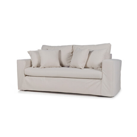 Sofá Moscow con Funda - Tela Rústica - 2,5 cuerpos TD5260-1635 (Beige)