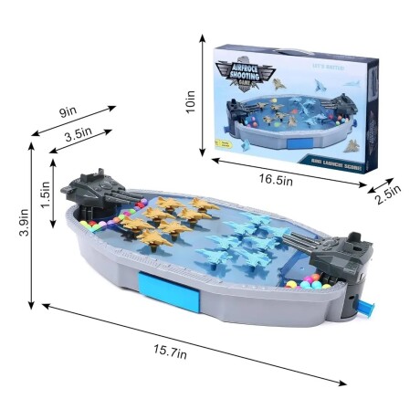 Juego de Mesa Batalla Naval Aereo Realista 3D 001