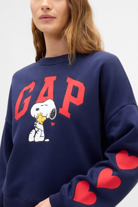 Buzo Deportivo Logo Gap Snoopy Mujer Sp Snoopy Heart Logo