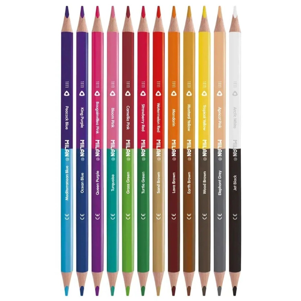 LAPICES DE COLORES MILAN BICOLOR 7112312 LAPICES DE COLORES MILAN BICOLOR 7112312