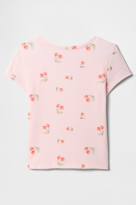 Remera Rib Toddler Niña Cherry Blossom