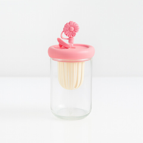 Vaso con exprimidor, sorbito y tapa 400ml Vaso Con Exprimidor, Sorbito Y Tapa 400ml