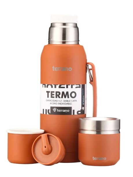 Set Acero 1LT. Mate Folkie Terracota