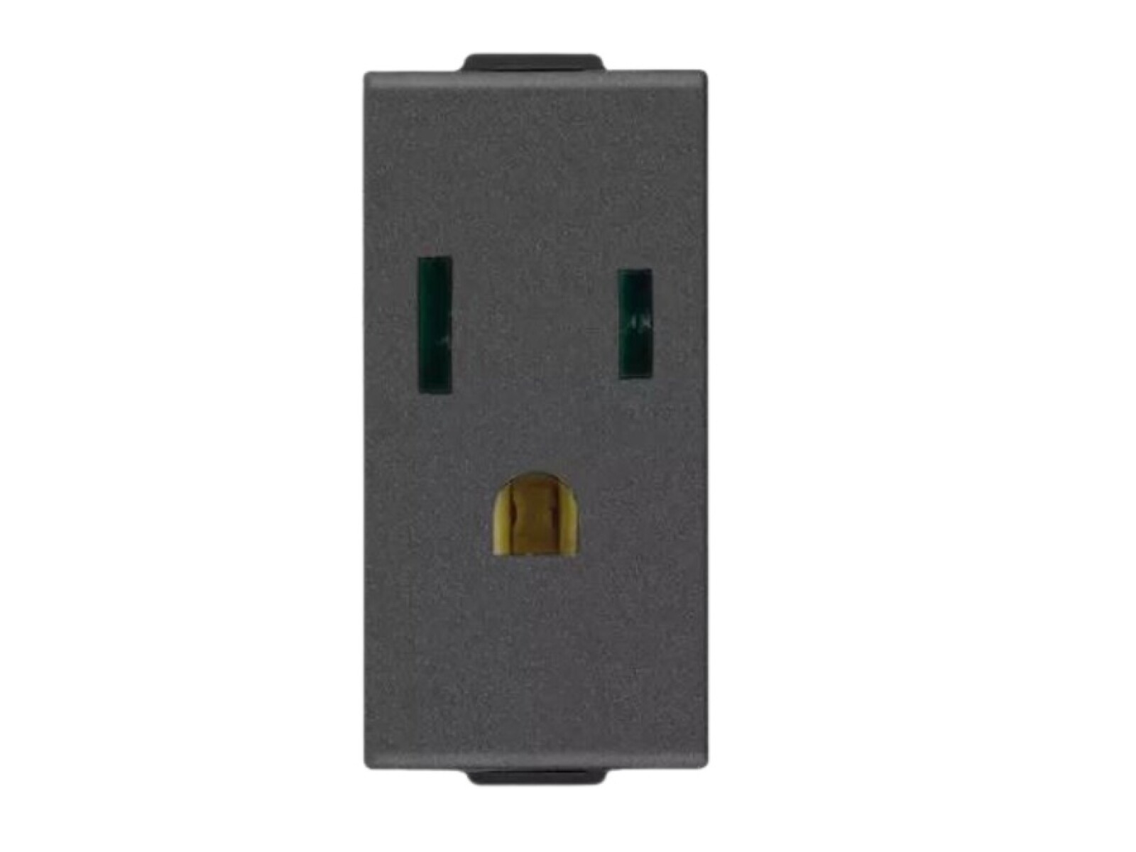 MODULO TOMA POLARIZADA 2x16A + T NEGRO NEVE UP 