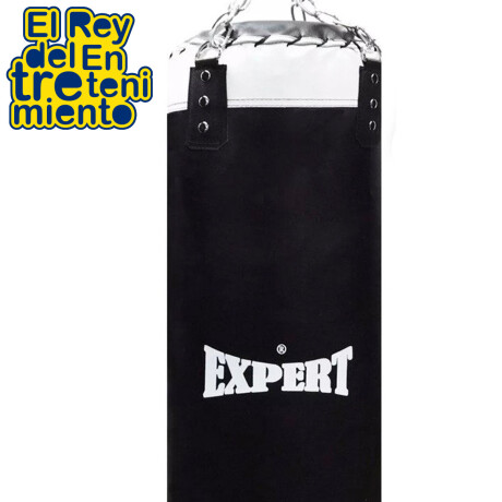Bolsa Boxeo 100Cm Pro C/ Relleno y Cadenas PU Calidad Negro/Blanco