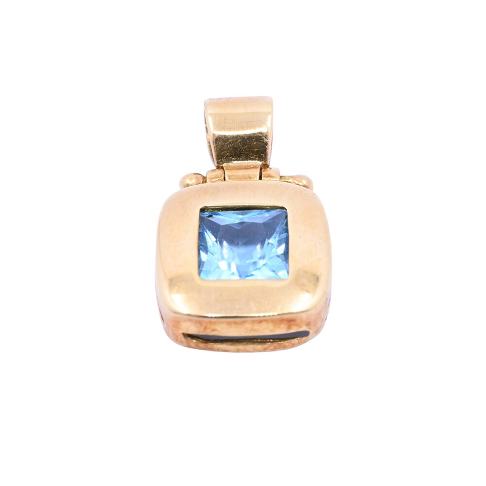 Colgante oro 18K y topacio Colgante oro 18K y topacio
