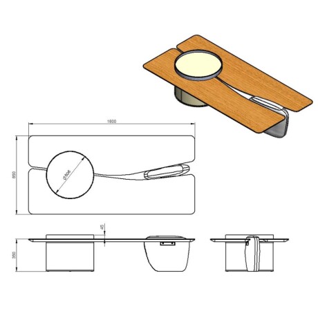 Mesa de living Lia Mesa de living Lia