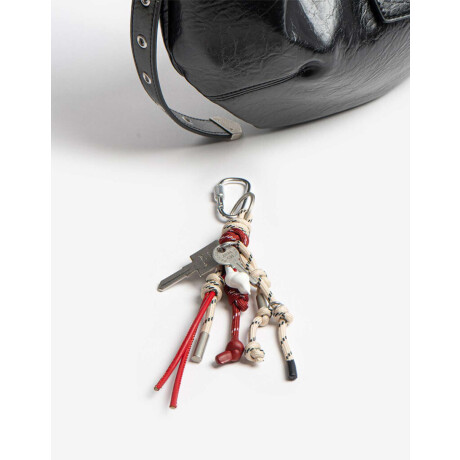 Cartera Saca Con Charm Negro