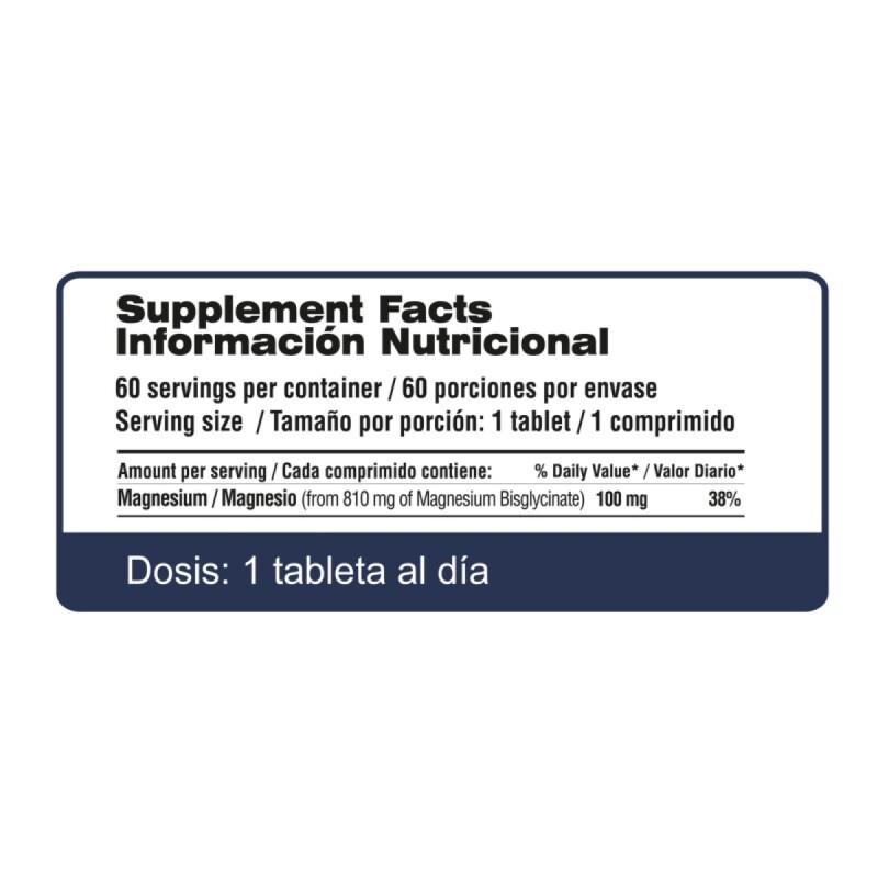 MAGNESIUM BISGLYCINATE 60 TAB MAGNESIUM BISGLYCINATE 60 TAB