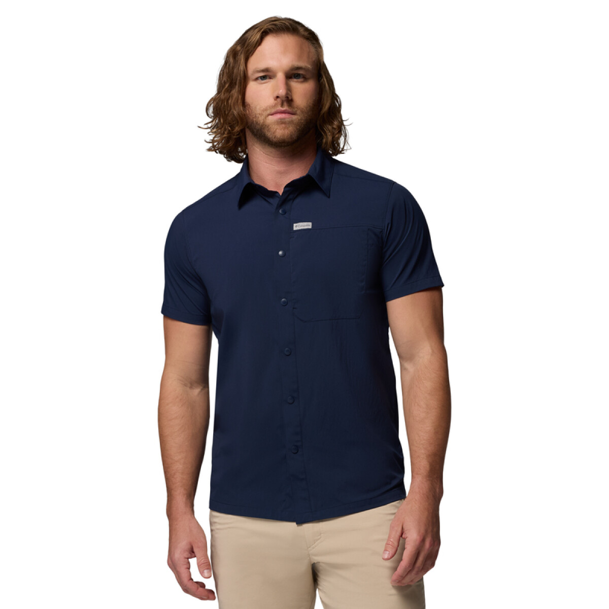 Camisa Sage Peak SS Hombre - COLLEGIATE NAVY 