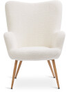 Sillón HUNDESTED 1 cuerpo tela felpa crudo Sillón HUNDESTED 1 cuerpo tela felpa crudo