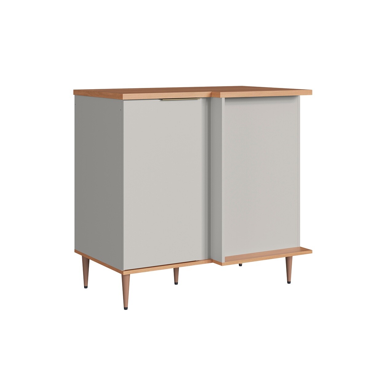 Módulo Bajo De Esquina Recta Alice Color Arenas 